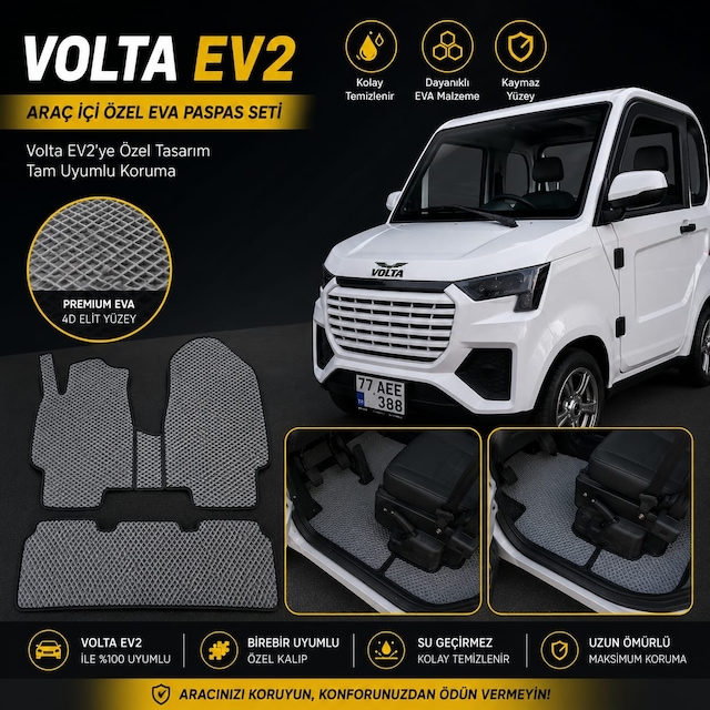 Volta Ev2 Yeni Nesil Araca Özel Eva Paspas