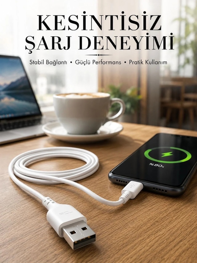Ers 2 Metre Type-c Şarj Kablosu Güvenli Ve Stabil Şarj Desteği