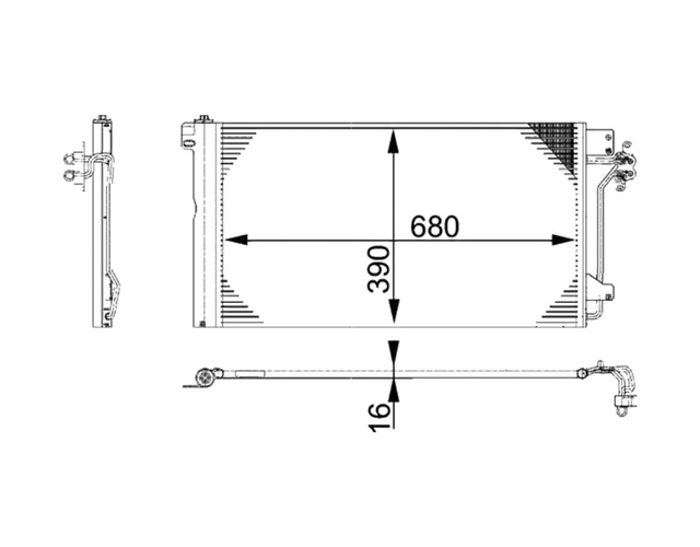 Behr Klima Radyatörü Vw T5 2004-2010 7h0820411e