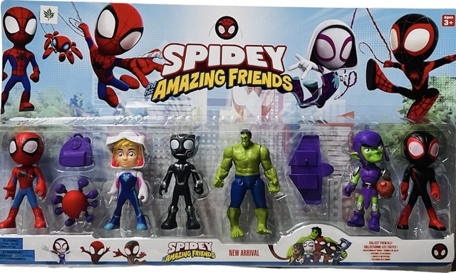 Avengers Spidey 6'lı Figür Oyuncak Spidey ve Harika Dostları