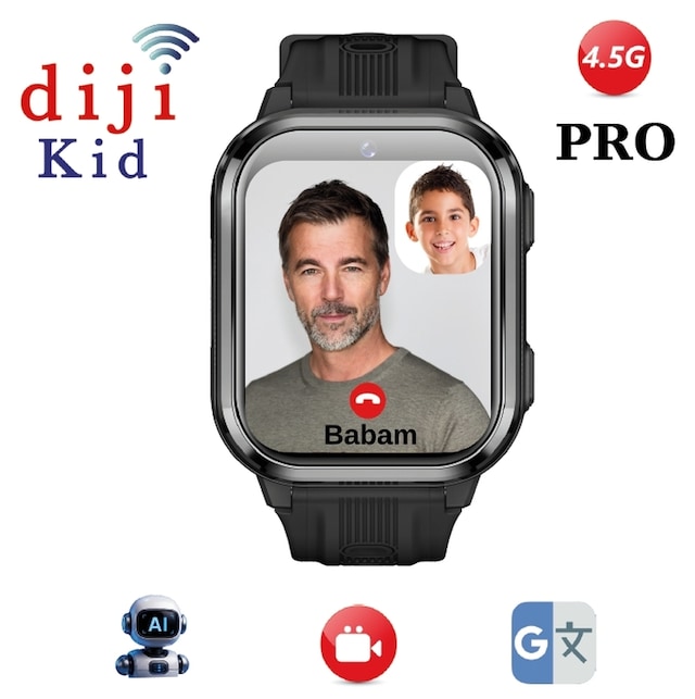 Dijikid 4.5G PRO Görüntülü Görüşmeli Akıllı Çocuk Saati (Distribütör Garantili)