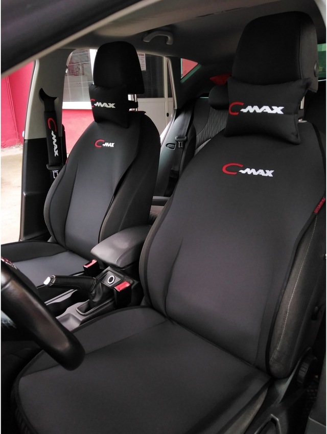 Ford C-Max Nakışlı Ön Ikili Oto Koltuk Kılıfı