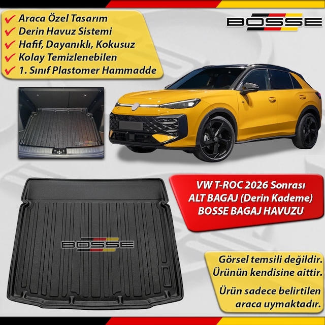 Vw T-roc Bagaj Havuzu Troc Alt Bagaj Düşük Kademe 2026 Sonrası Bosse