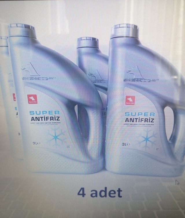 Petrol Ofisi Süper Antifriz Yeşil 2022 ürt. 3 lt x 4 adet