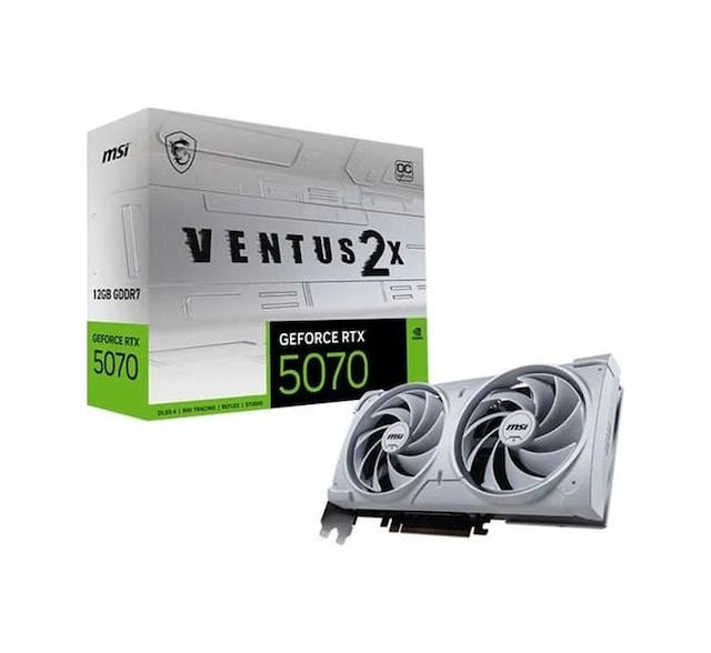 Msı 12gb Rtx5070 Ventus 2x Oc Whıte Gddr7 192bit Hdmı-dp Pcıe 5.0
