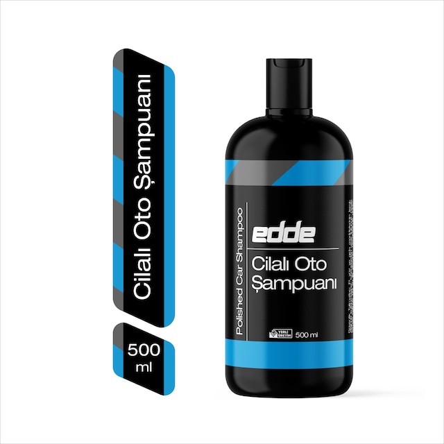 Edde Araba Araç Oto Cilalı Fırçasız Yıkama Şampuan Oto Yıkama Şampuanı Köpüğü 500 Ml Detailing