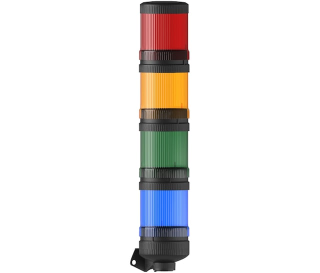 Mesan Ø70 4 Kat Işıklı Kolon Multi Led Buzzer Duvar Montaj 110-220vac Ms 464.1.3.2.5.110-220vac