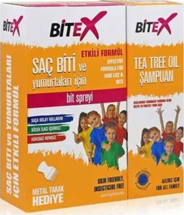 Bitex Bit Spreyi 100 ML + Şampuan 150 ML + Çelik Tarak