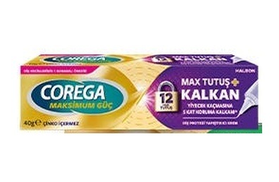 Corega Maksimum Güç Tutuş+kalkan Diş Protezi Yapıştırıcı Krem 40 Gr