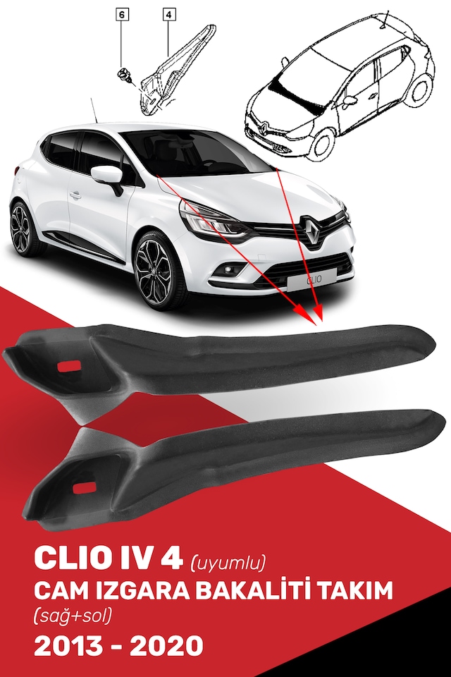 Clio Iv 4 Cam Izgara Bakaliti Takım, 668628650r, 668630559r