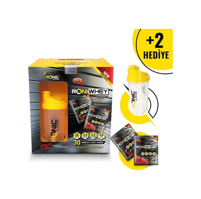 Roniwhey Platinium 30 Şase Protein Tozu 1350 Gr-Çilekli & Çikolatalı
