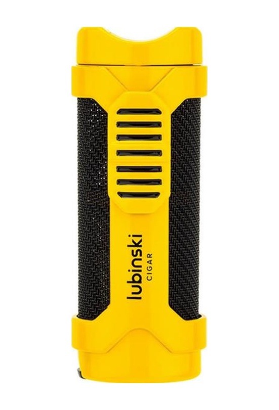 Lubinski Cigar Sehpa Kapaklı Delicili Tek Torch Puro Çakmağı Sarı Lb-152