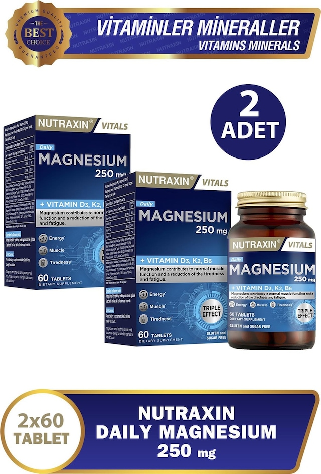 Nutraxin Magnesium Daily 60 Tablet 2 Adet