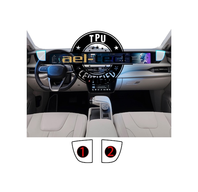 Togg T10f/t10x Sağ Ve Sol Piano Black Tpu Koruyucu 2 Li Set 2023-2026