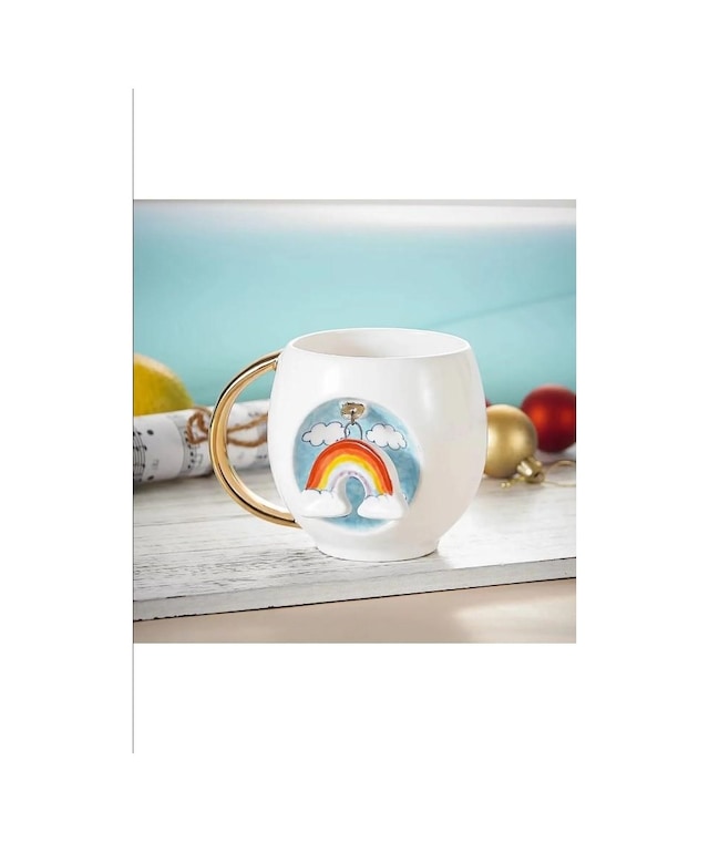 Royking Rainbow Porselen Kupa 400 Ml Cmt 006