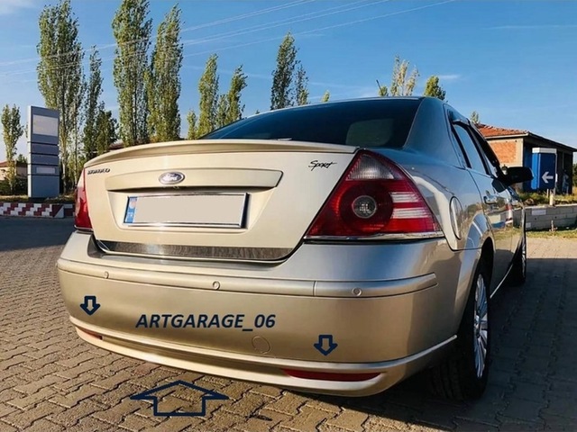 Ford Mondeo 2000-2007 Model Reflektörsüz Arka Tampon Altı-fiberglass-boyasız