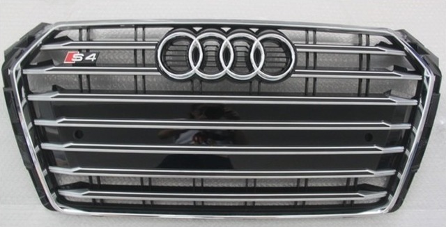 Autogp Audi A4 S4 Ön Panjur Izgara Model 2016+ B9 Siyah Krom