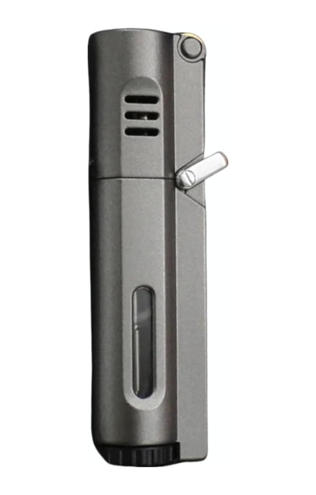 Premiumquality Gunmetal 3 Torch Pürmüz Metal Puro Çakmağı