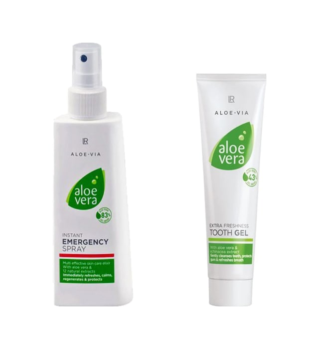 LR Aloe Vera Acil Yardım Spreyi 150 ML + Aloe Via Aloe Vera Diş Macunu 100 ML