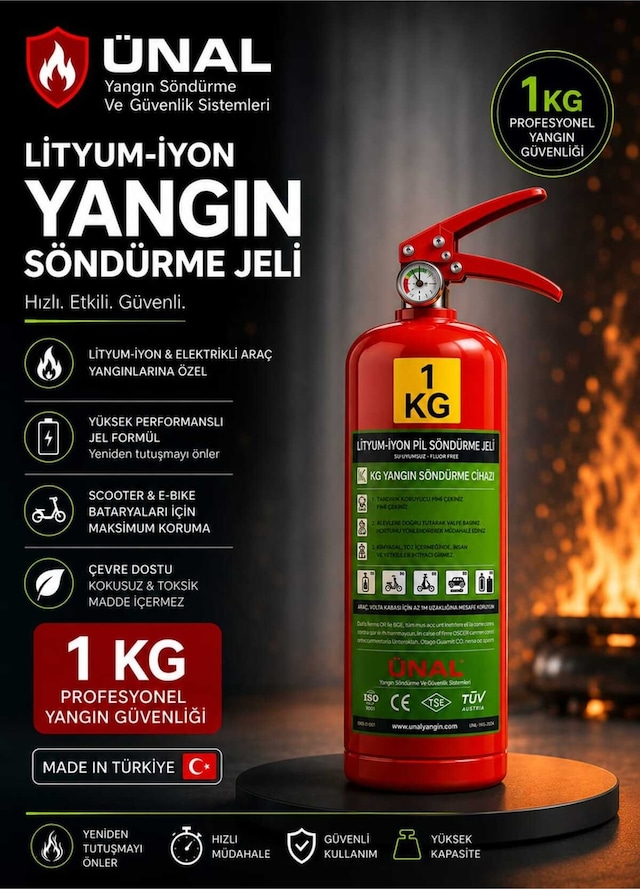 1 Litre Bioversal Elektrikli Araçlar Ve Lityum-iyon Batarya Pil, Akü Yangın Söndürme