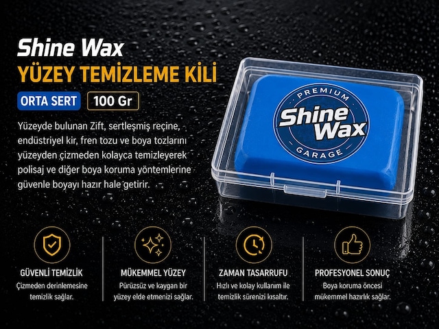 Detail Market Yüzey Temizleyici Kil Hamuru Orta Sert Mavi 100 Gr