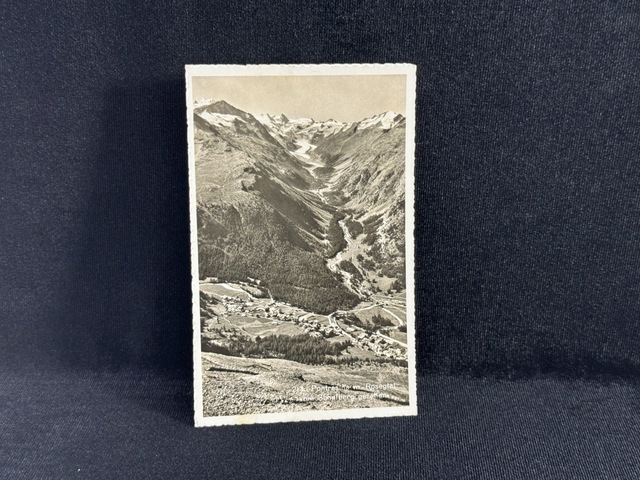 1938 Yılında Postadan Geçmiş İsviçre Kartpostal Pontresina Manzara Teşhir Ürün