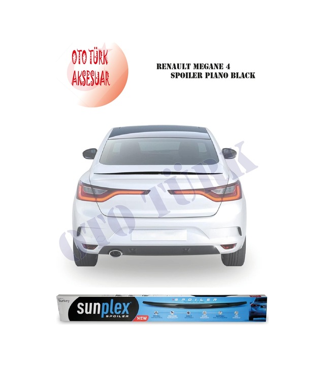 Renault Megane 4 Spoiler Piano Black