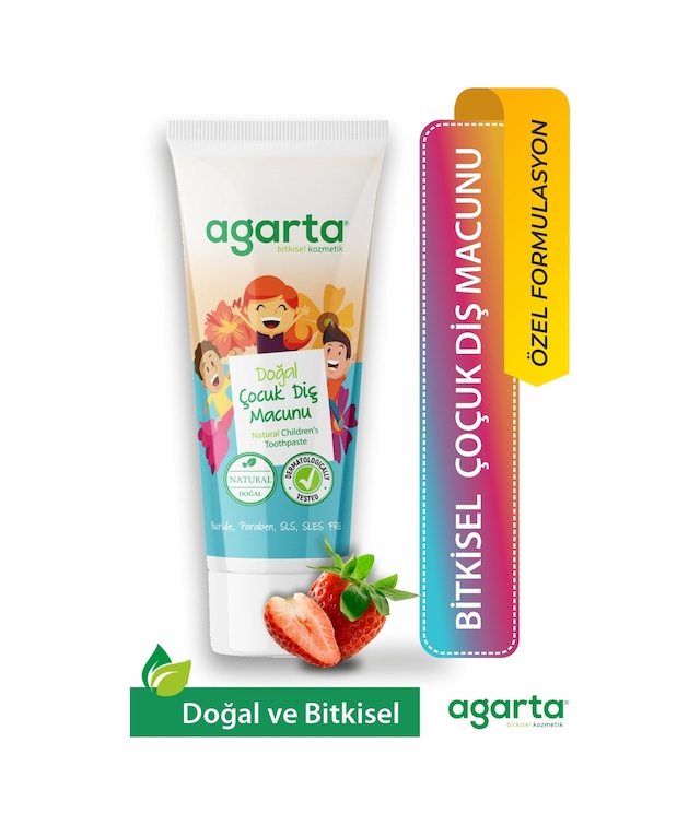 Agarta Doğal Çocuk Florürsüz Beyazlatıcı Diş Macunu 75 ML