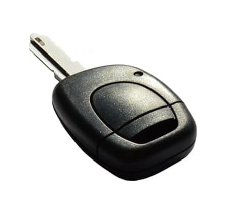 Autohan Keys Clio Ve Kangoo İçin Anahtar Kumanda Kabı, Siyah, Plastik, Tek Butonlu, Araç Anahtarı Muhafaza
