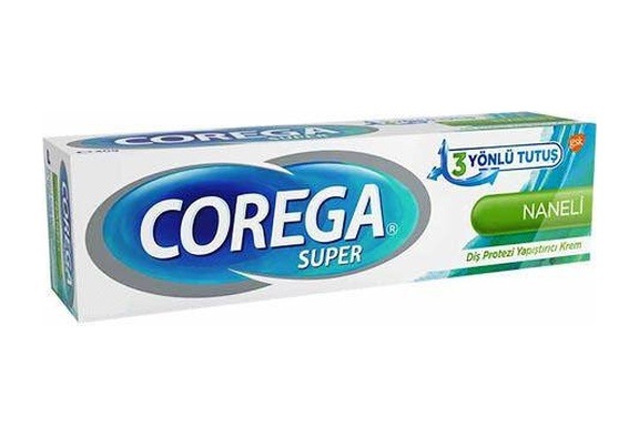 Corega Süper Protez Yapıştırıcı Naneli Krem 40 Gr