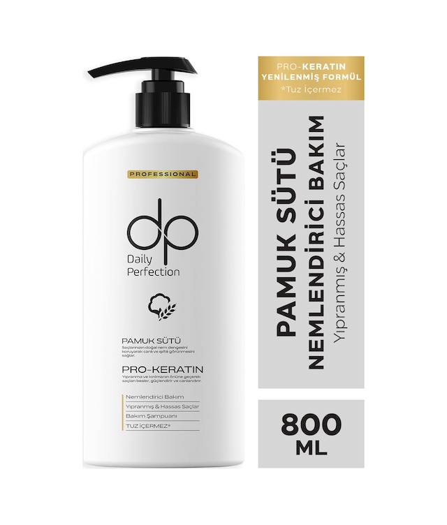 Dp Daily Perfection Şampuan Pamuk Sütü  800 ML