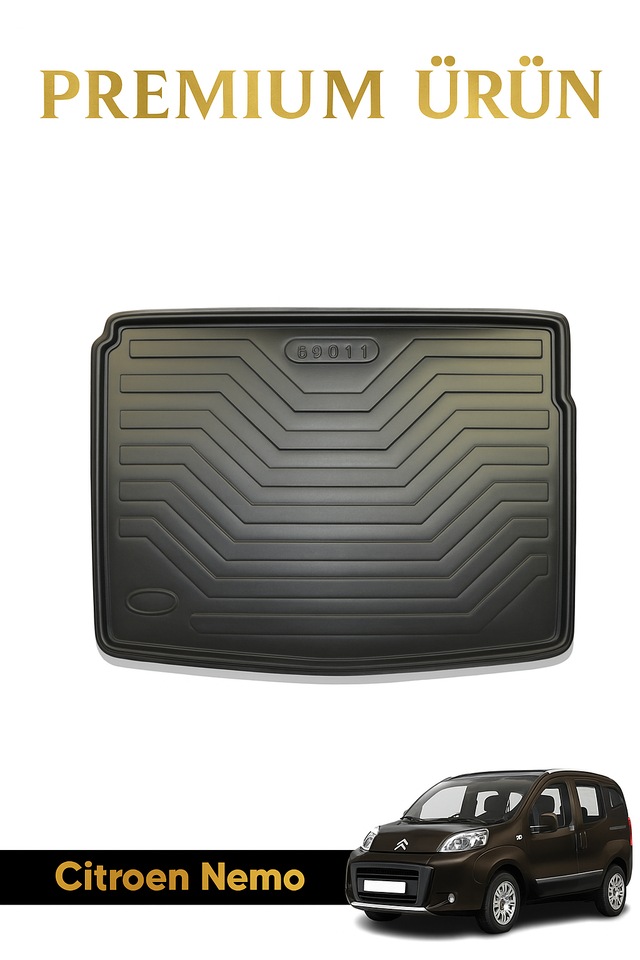 Citroën Nemo 2008+ Uyumlu 3d Bagaj Havuzu Premium