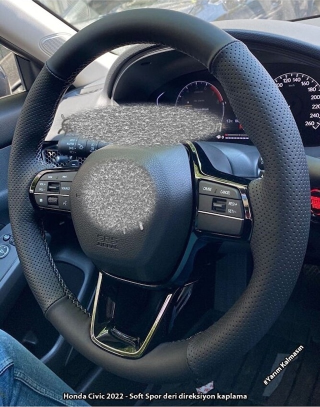 Honda Civic 2022 Uyumlu Araca Özel Direksiyon Kılıfı