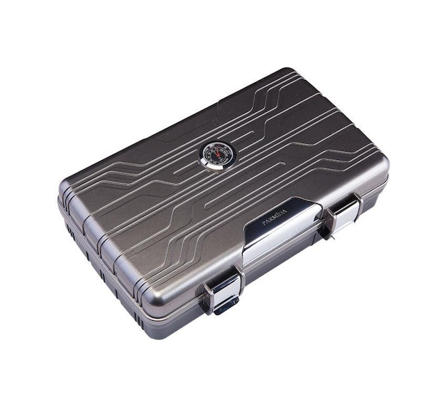 Parmida Gümüş Seyahat Tipi Humidor Puro Kutusu - Tr5487