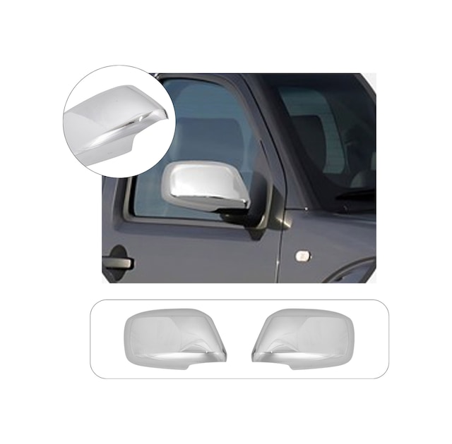 Nissan Navara Uyumlu 2006-2009 Ayna Kapağı 2 Parça Abs Krom Kaplama