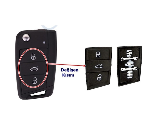 Seat Uyumlu Leon Anahtar Basma Tuşu,Seat Uyumlu Leon Kumanda Üst Basma Tuşu