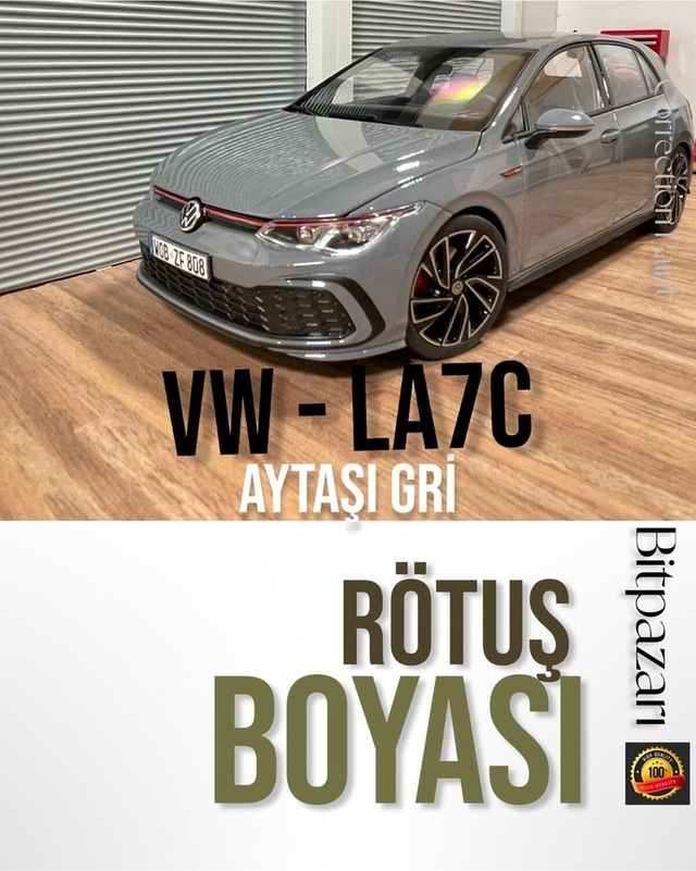 Volkswagen Aytaşı Gri - Nardo Gri - La7c - Profesyonel Çizik Ve Taş Izi Rötuş Boyası 20ml.