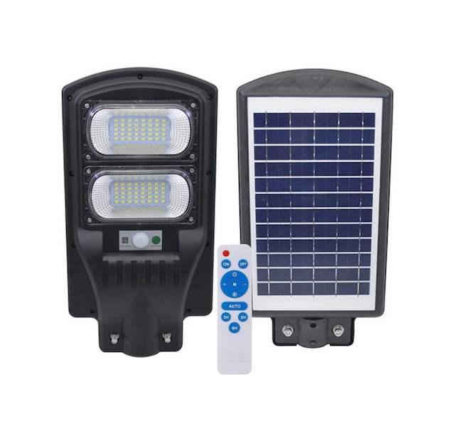 Powermaster Pm-23012 Solar Güneş Enerjili Ledli Kumandalı 200 Watt Sokak Lambası Bahçe Aydınlatması