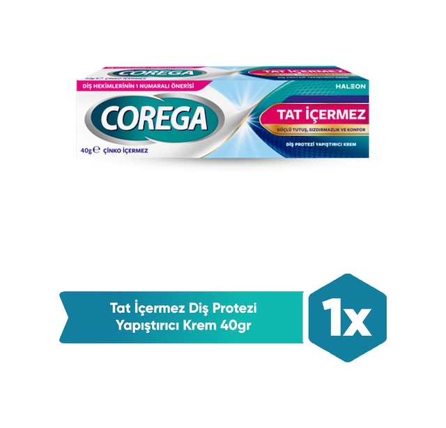 Corega Super Tat İçermez Diş Protezi Yapıştırıcı Krem 40 G