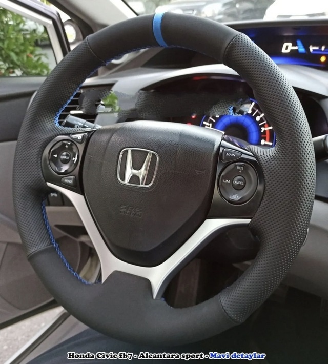 Honda Civic Fb7 Araca Özel Direksiyon Kılıfı Otomatik F1 Araçlara