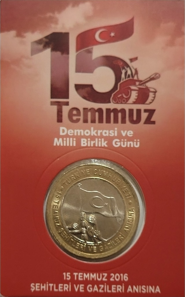 15 Temmuz 2016 Demokrasi Ve Milli Birlik Günü , 1 Lira 2016 Hatıra Para Ve Kiti