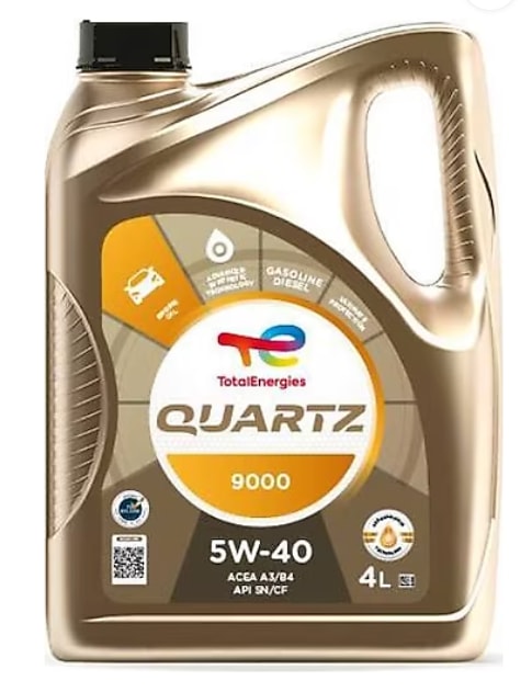 Total Quartz 9000 5w-40 4 Lt Motor Yağı