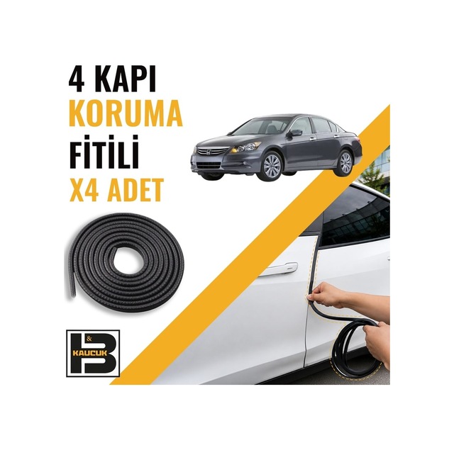 Honda Accord 2008-2012 Kapı Koruma Fitili-4 Kapı-siyah-bm2278