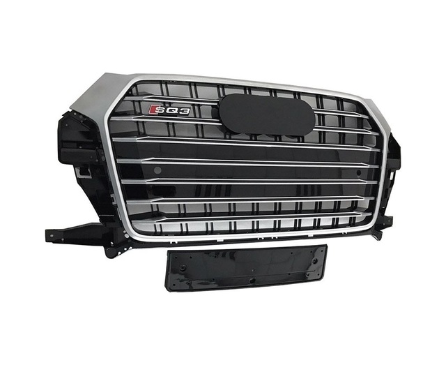 Audi Q3 Sq3 Ön Panjur Komple 2015 / 2018 Krom Siyah