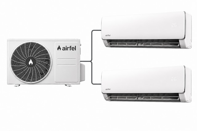 Airfel Vista Serisi 2LMX50 18000 Btu Dış 12 + 12 İç Multi Split Klima