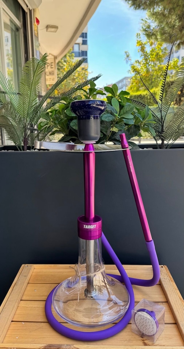 Wow Legend V52 Target Model Purple Nargile Takımı Lüle Dahil 2li Nargile Seti