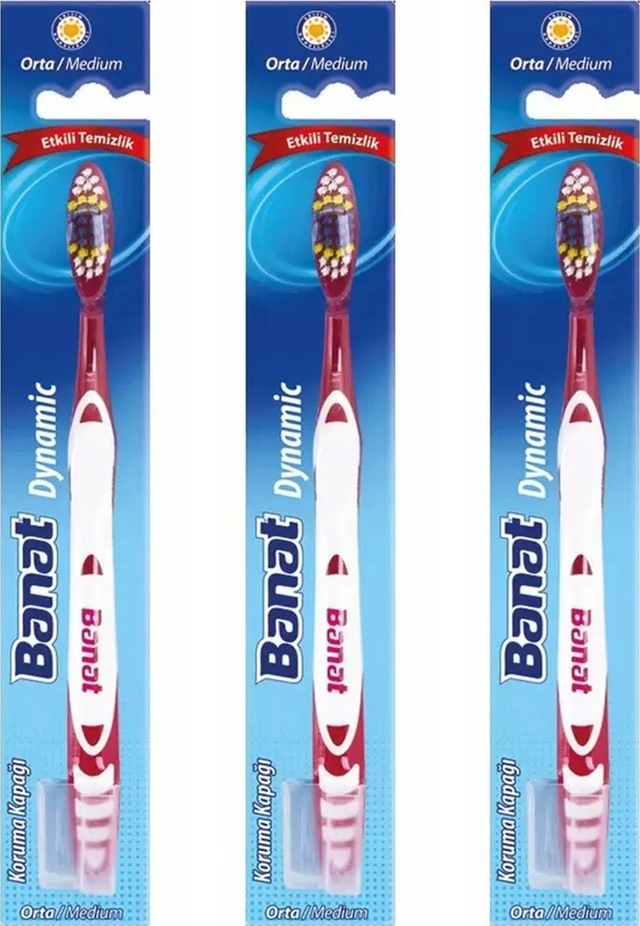 BANAT DYNAMİC DİŞ FIRÇASI (MEDİUM) 3'LÜ