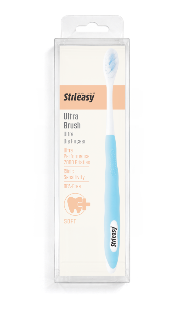 Strleasy Diş Fırçası Hassas Ultra Brush - 7000 Ultra Yoğun Kıl Yapısı, Klinik Hassasiyet Clinic Sensitivity , Yumuşak Soft , Bpa-free