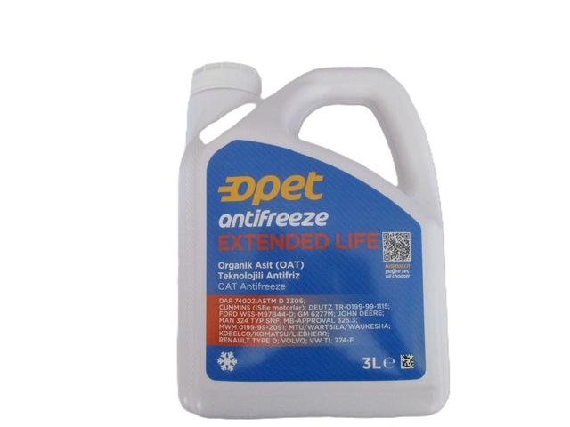55175961 Opet Extended Life Antifriz Kırmızı 3l Opet