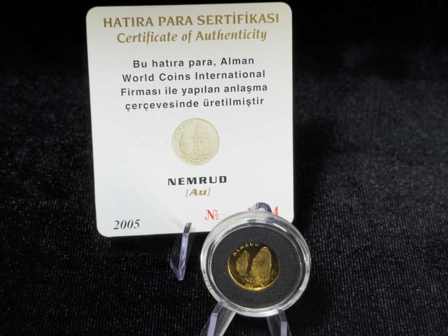 Darphane 2003 Nemrud Altın Hatıra Sikkesi Proof Baskı 24 Ayar Sertifikalı